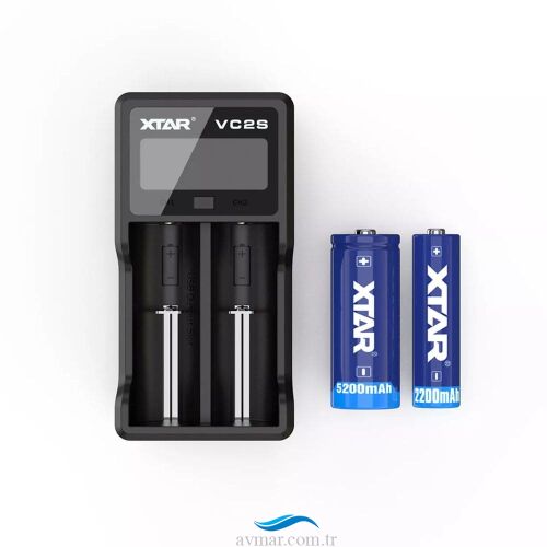 Xtar VC2S Lcd Ekranlı Li-ion/Ni-Mh/Ni-Cd Pil Şarj Cihazı 2li - 3