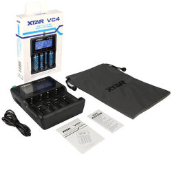 Xtar VC4 Lcd Ekranlı Li-ion/Ni-Mh/Ni-Cd Pil Şarj Cihazı 4lü - 4
