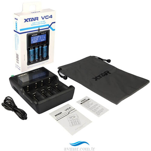 Xtar VC4 Lcd Ekranlı Li-ion/Ni-Mh/Ni-Cd Pil Şarj Cihazı 4lü - 4