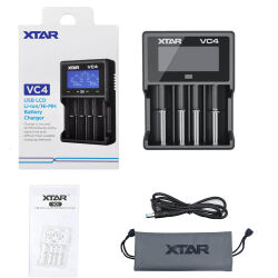 Xtar VC4 Lcd Ekranlı Li-ion/Ni-Mh/Ni-Cd Pil Şarj Cihazı 4lü - 3