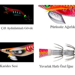 Yozuri Aurie-Q Search Double A1758 Glow Kalamar Zokası - 2