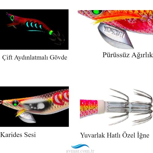 Yozuri Aurie-Q Search Double Glow A1758 Kalamar Zokası - Yozuri (1)