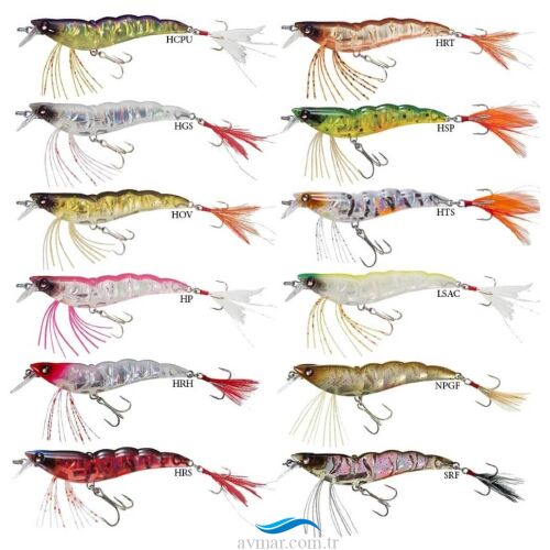 Yozuri Crystal 3D Shrimp Kalamar 7cm 6.5gr Sahte Balık F987 - Yozuri