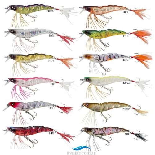 Yozuri Crystal 3D Shrimp Kalamar 7cm 6.5gr Sahte Balık F987