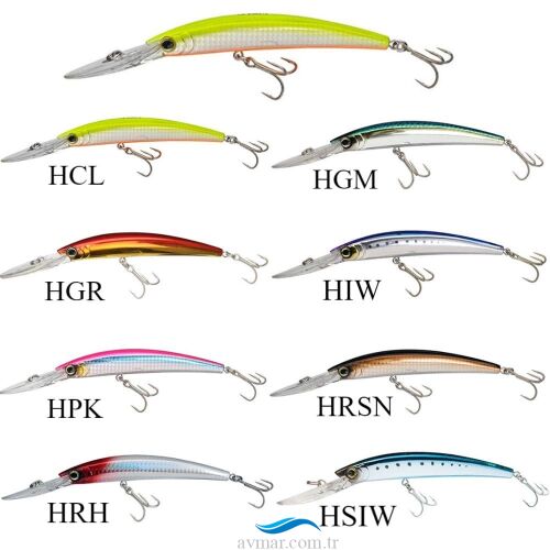 Yozuri Crystal Minnow Floating Deep Diver 9cm 9.5gr Sahte Balık R1134