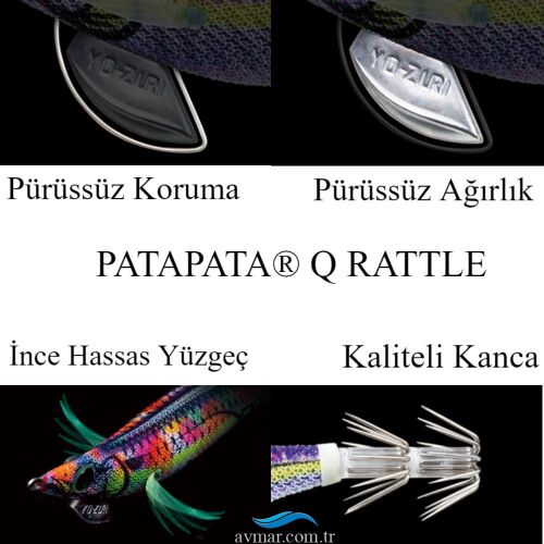 Yozuri PataPata Q Rattle 3.5 19g Kalamar Zokası - 5