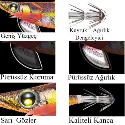 Yozuri PataPata Q Slow 3.5 18g Kalamar Zokası - 2