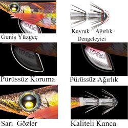 Yozuri PataPata Q A1721 Slow 3.5 18gr Kalamar Zokası - 2
