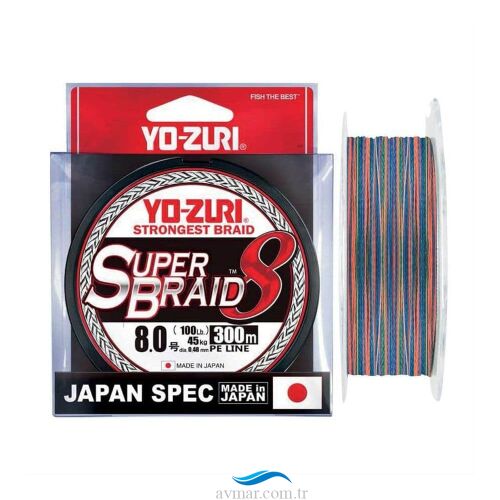 Yozuri Süper Braid 8X 300m Multicolor İp Misina - 1