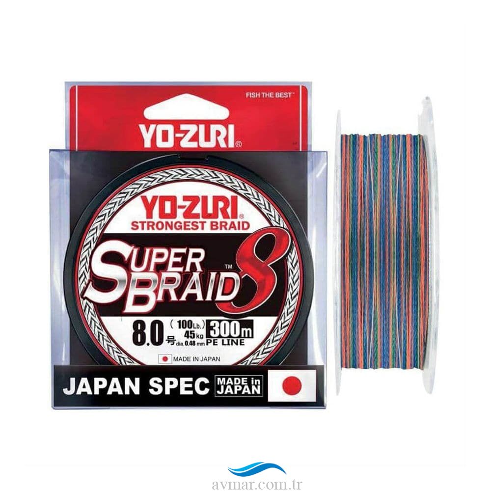 Yozuri Süper Braid 8X 300m Multicolor İp Misina